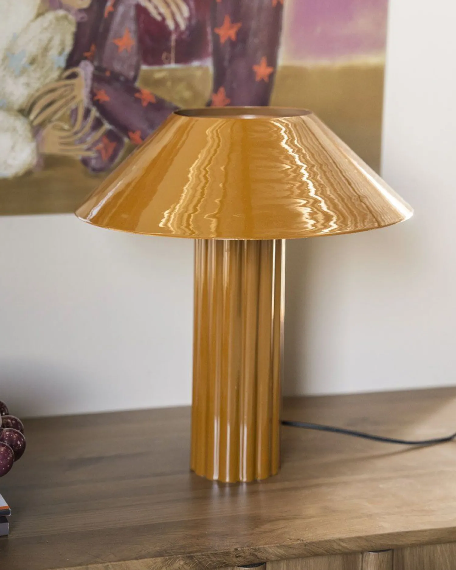 Tafellampen|Tafellampen-By Boo Pallas Tafellamp Mustard