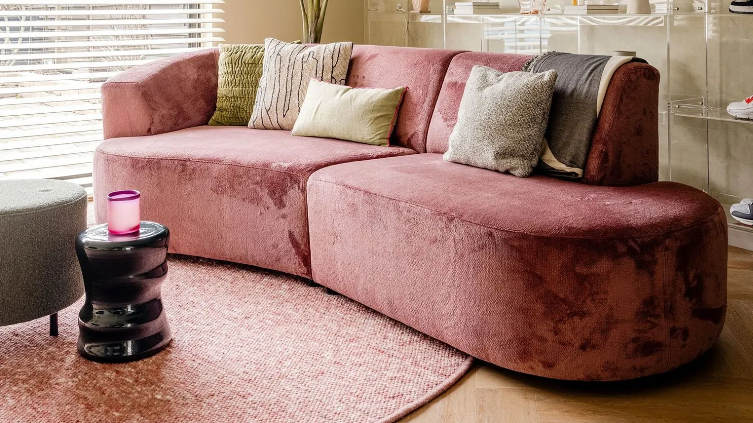 Vloerkleden|Wollen Vloerkleden-Brinker Carpets Pallio Rustica Vloerkleed Roze