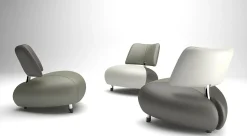 Leren Fauteuils|Ronde Fauteuils-Leolux Pallone Fauteuil Multi