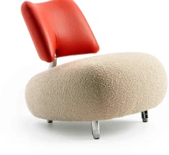 Design Fauteuils-Leolux Pallone Pa Soft Fauteuil Beige, Thunder