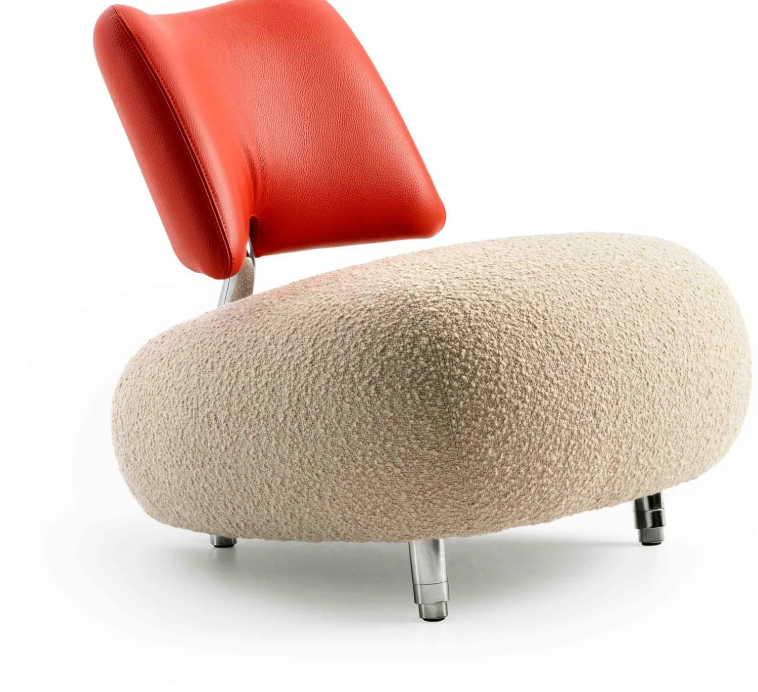 Design Fauteuils-Leolux Pallone Pa Soft Fauteuil Beige, Thunder