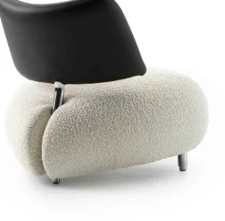 Design Fauteuils-Leolux Pallone Pa Soft Fauteuil Beige, Thunder