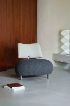 Design Fauteuils-Leolux Pallone Pa Soft Fauteuil Beige, Thunder