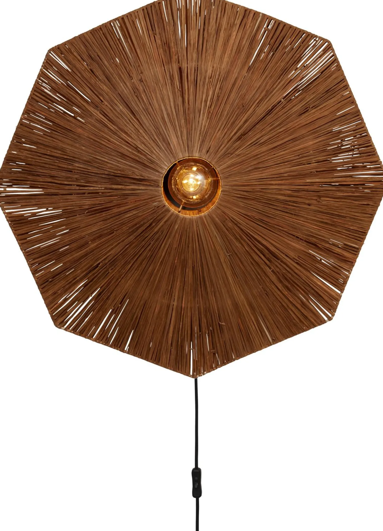 Wandlampen|Wandlampen-Good&Mojo Panama L Wandlamp Brown