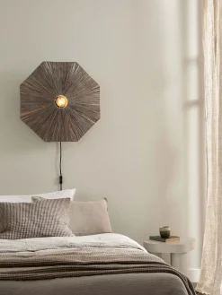 Wandlampen|Wandlampen-Good&Mojo Panama L Wandlamp Grey