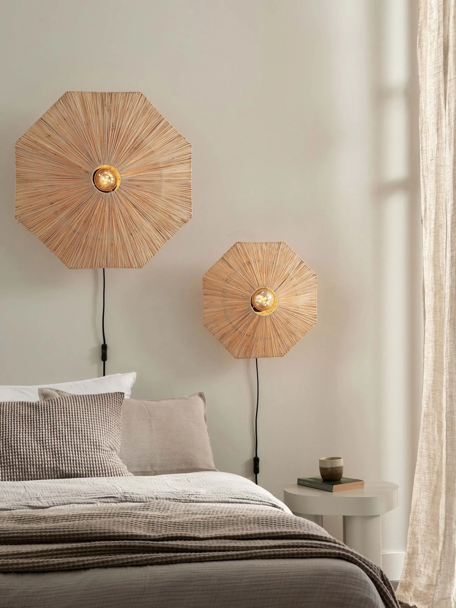 Wandlampen|Wandlampen-Good&Mojo Panama L Wandlamp Natural
