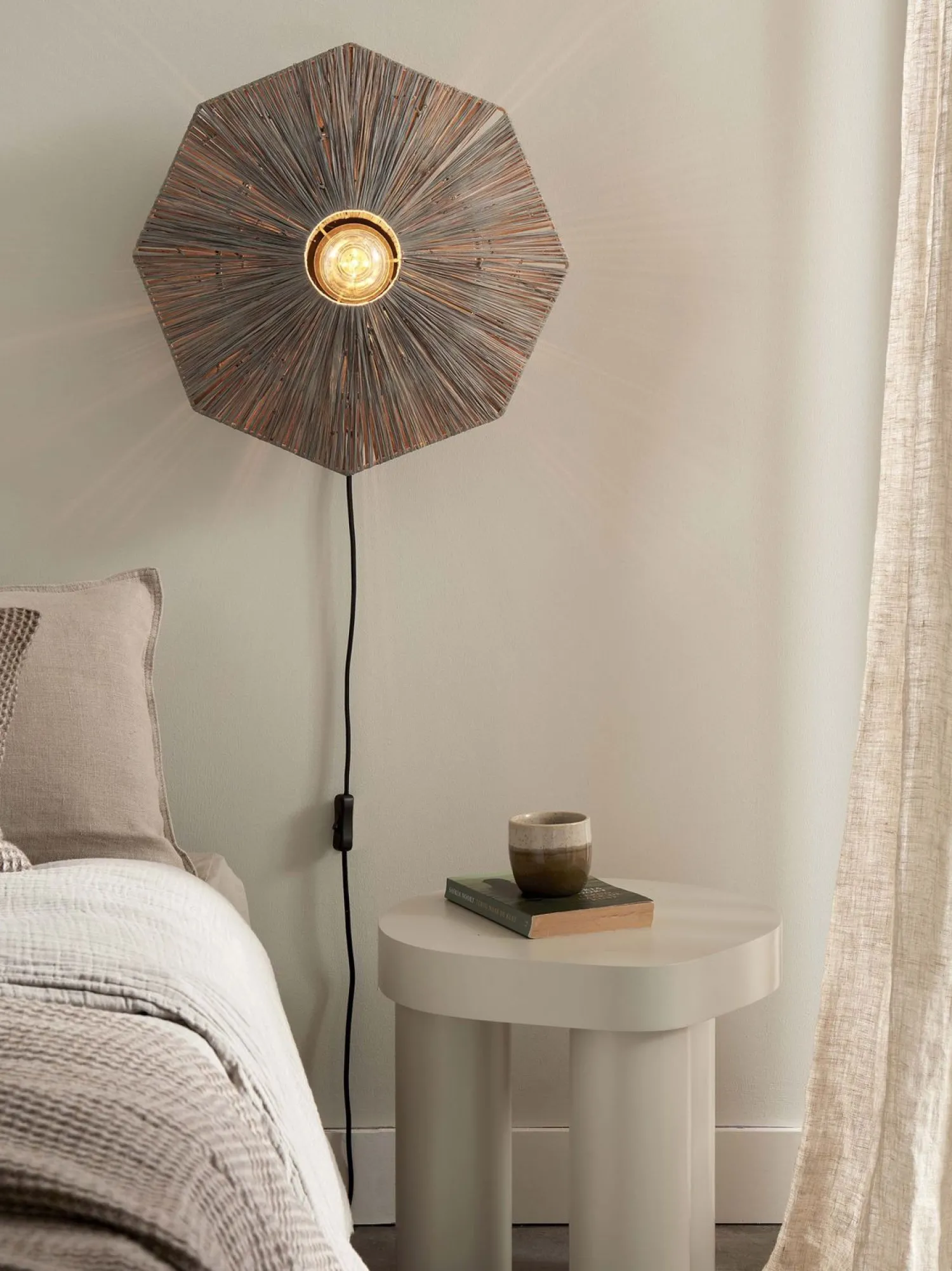 Wandlampen|Wandlampen-Good&Mojo Panama S Wandlamp Grey