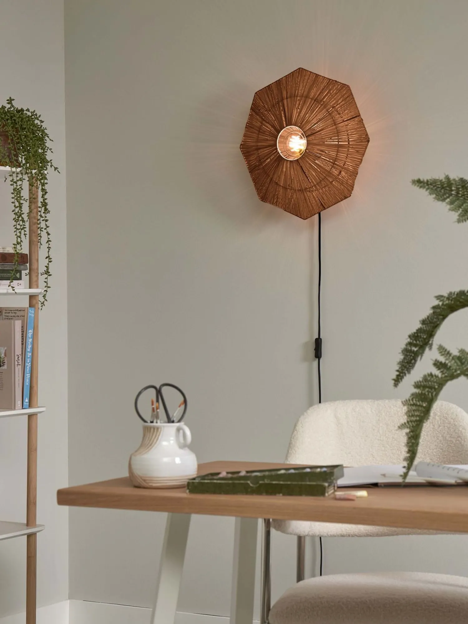 Wandlampen|Wandlampen-Good&Mojo Panama S Wandlamp Brown