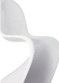 Design Stoelen|Eetkamerstoelen Zonder Armleuning-Vitra Panton Eetkamerstoel Wit