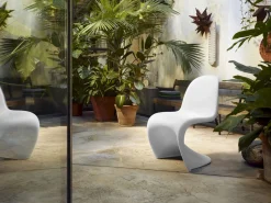 Design Stoelen|Eetkamerstoelen Zonder Armleuning-Vitra Panton Eetkamerstoel Wit