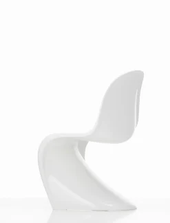 Design Stoelen|Eetkamerstoelen Zonder Armleuning-Vitra Panton Eetkamerstoel Wit