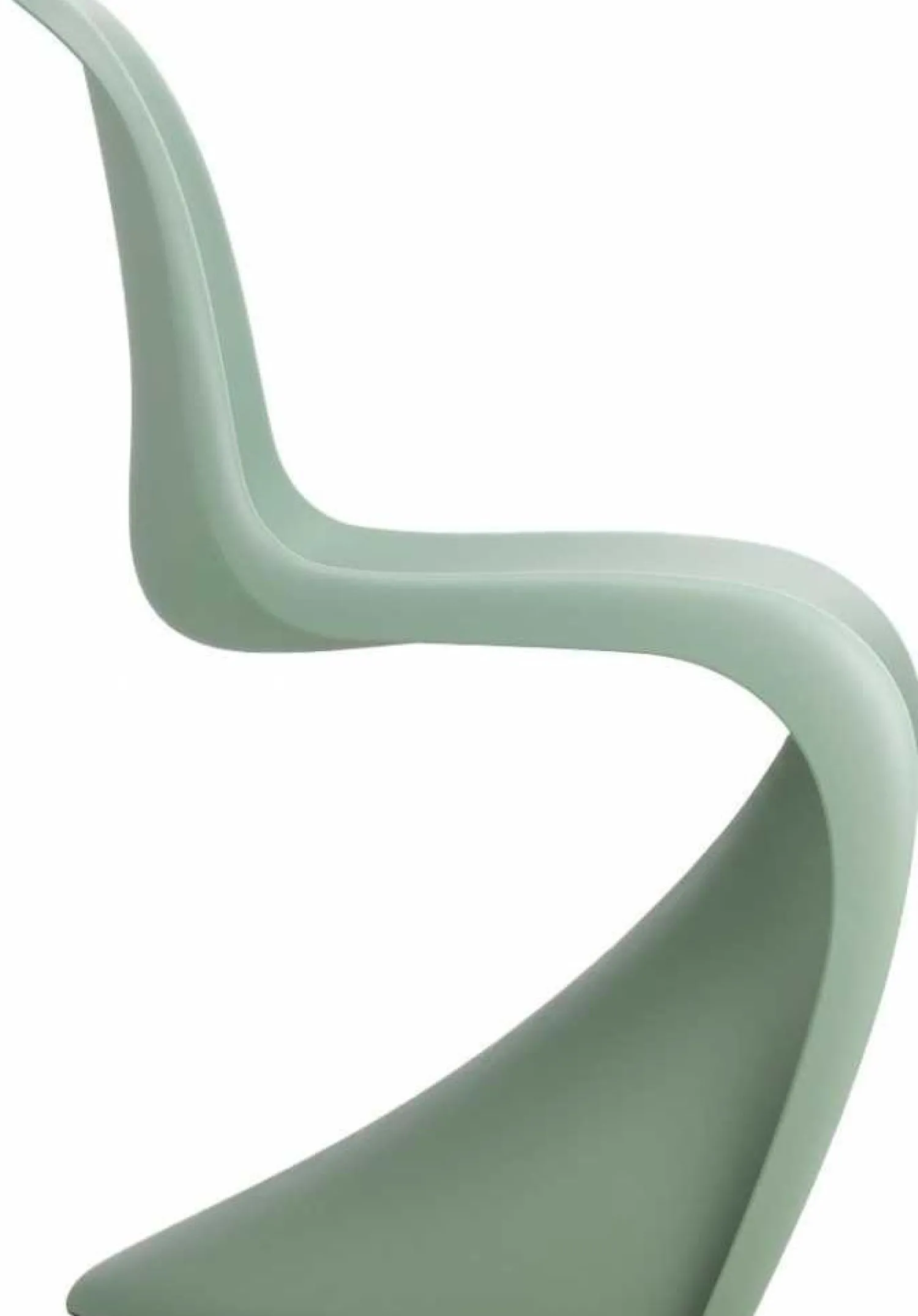 Design Stoelen|Eetkamerstoelen Zonder Armleuning-Vitra Panton Eetkamerstoel Soft Mint