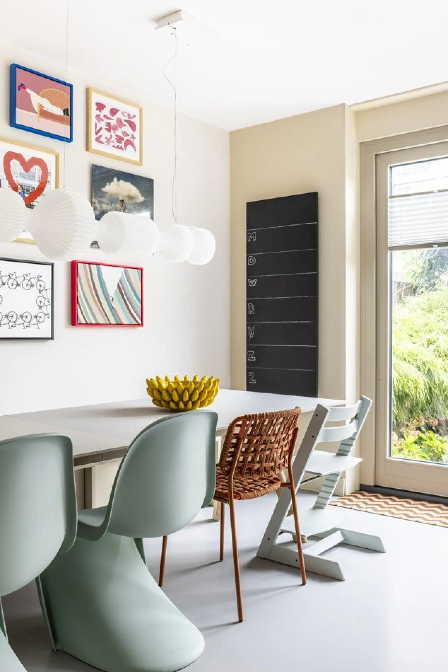 Design Stoelen|Eetkamerstoelen Zonder Armleuning-Vitra Panton Eetkamerstoel Soft Mint
