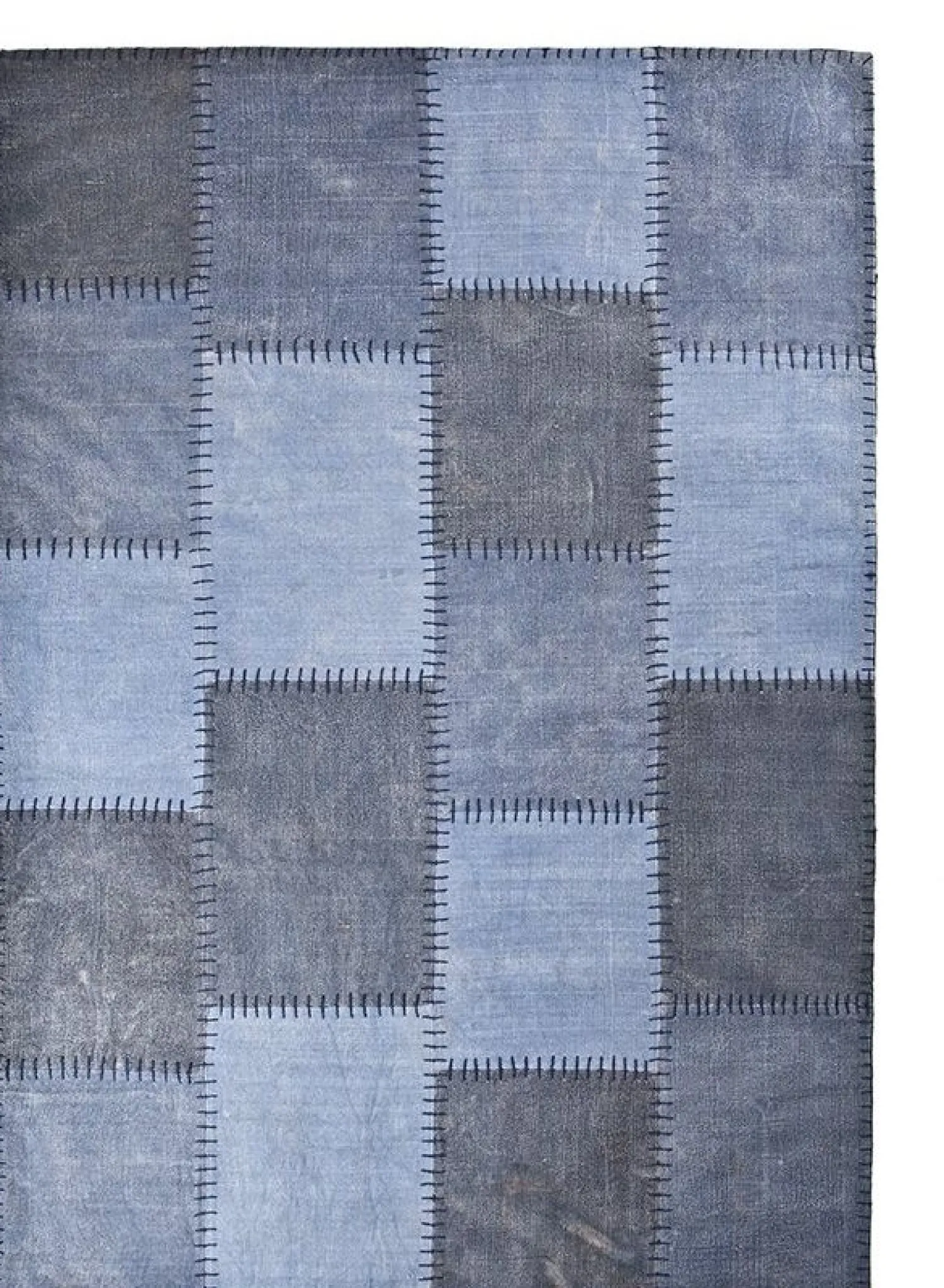 Vloerkleden-By Boo Patchwork Vloerkleed Blue
