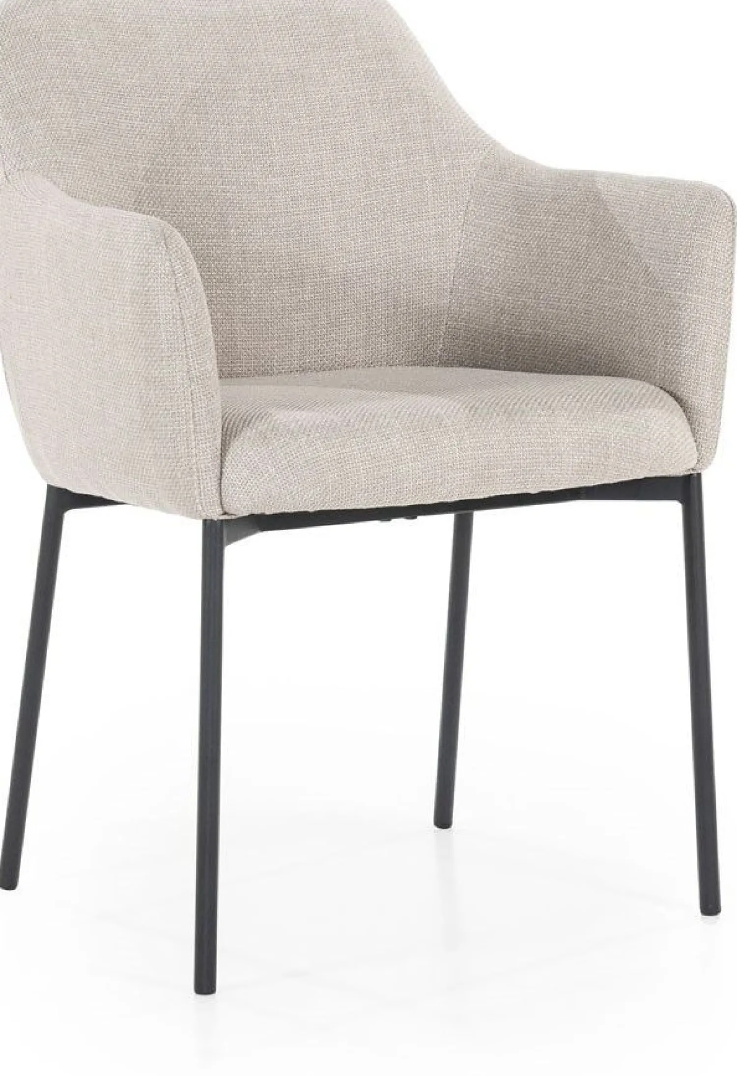 Eetkamerstoelen Met Armleuning-Eleonora Paul Armstoel Taupe