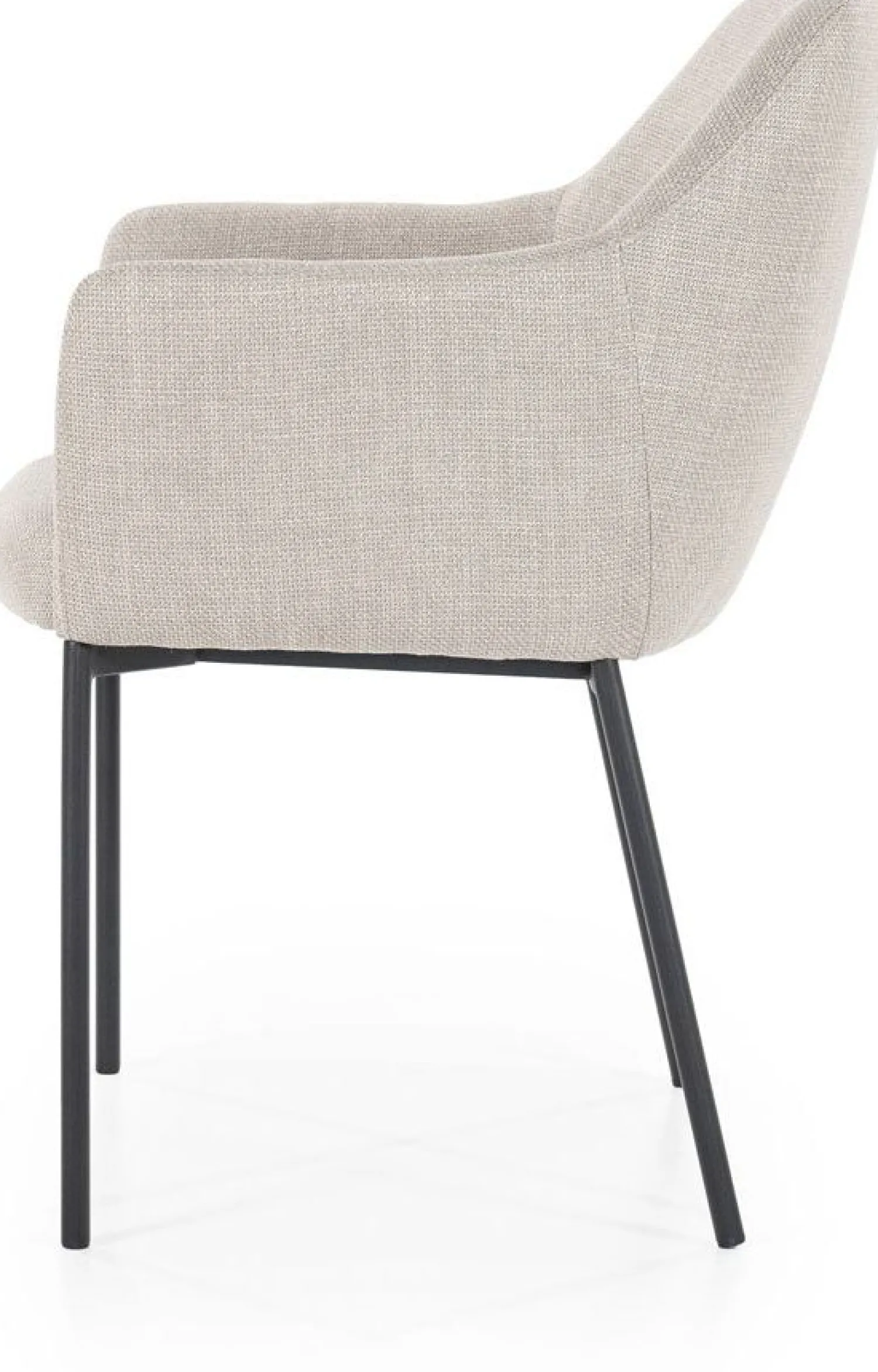 Eetkamerstoelen Met Armleuning-Eleonora Paul Armstoel Taupe