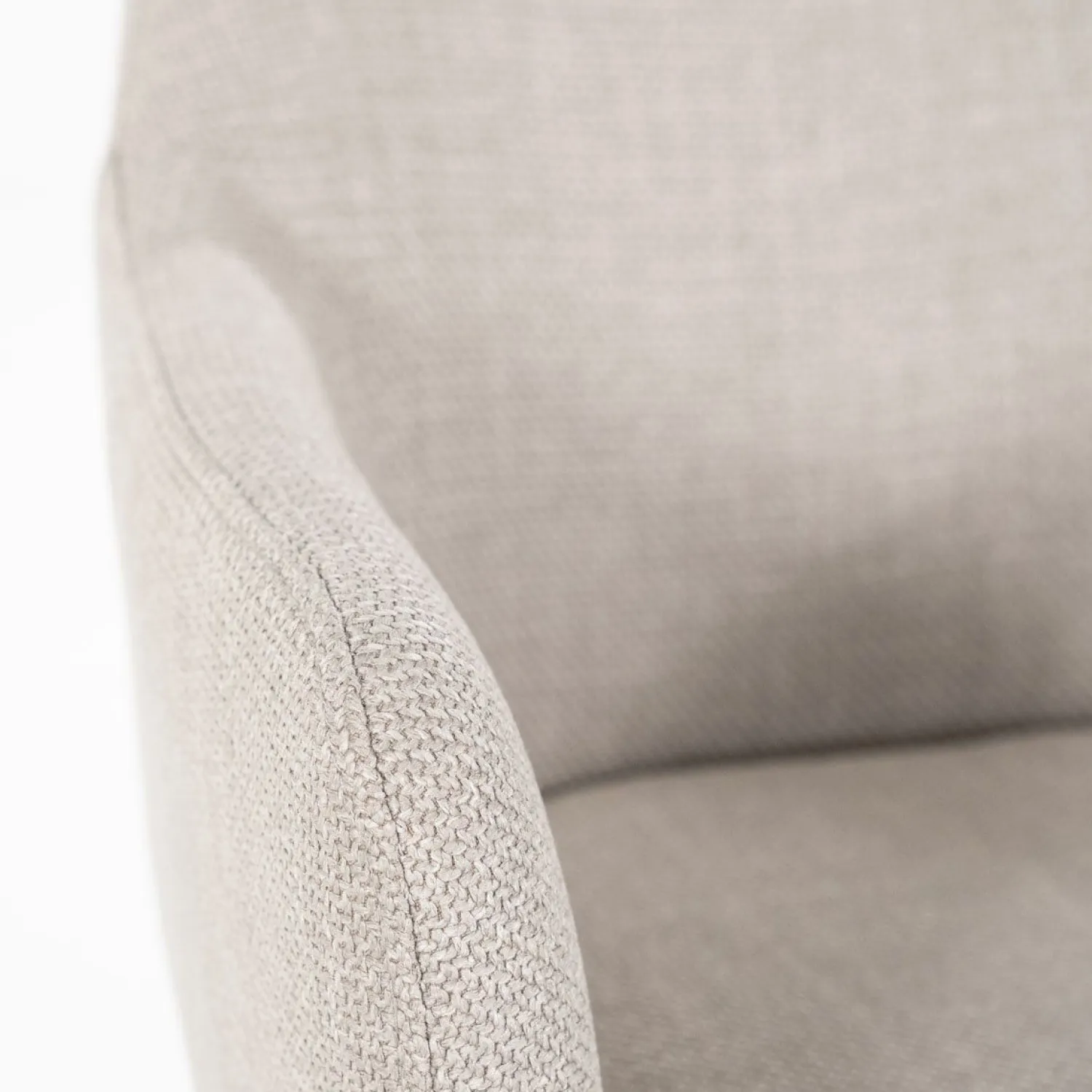 Eetkamerstoelen Met Armleuning-Eleonora Paul Armstoel Taupe