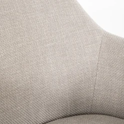 Eetkamerstoelen Met Armleuning-Eleonora Paul Armstoel Taupe