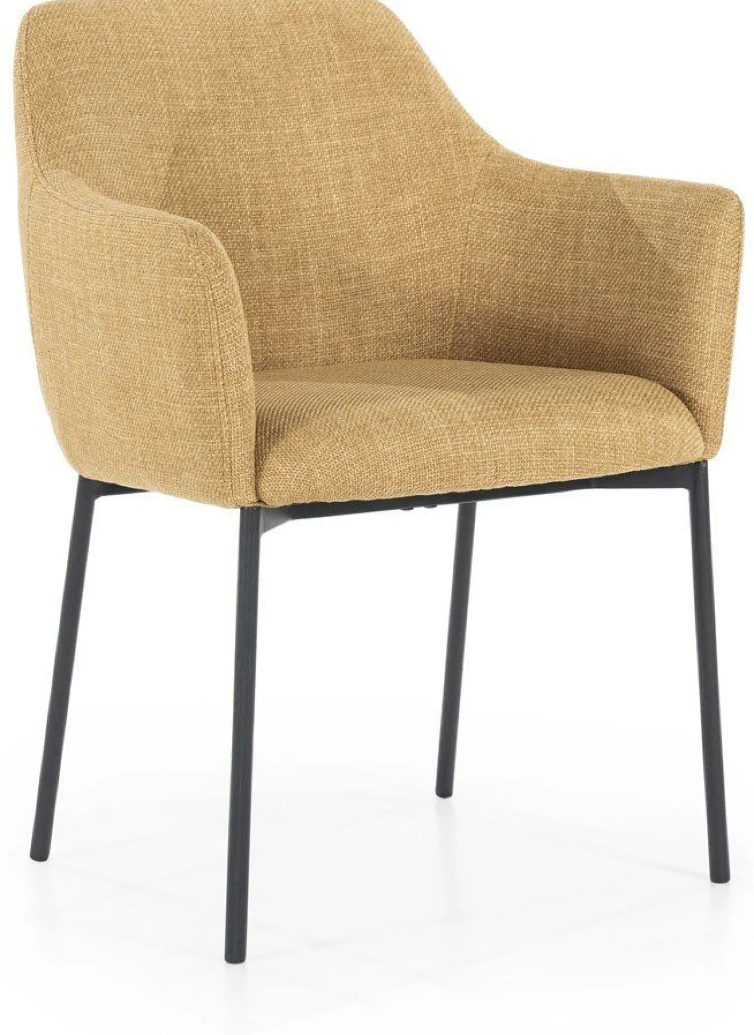 Eetkamerstoelen Met Armleuning-Eleonora Paul Armstoel Mosterd