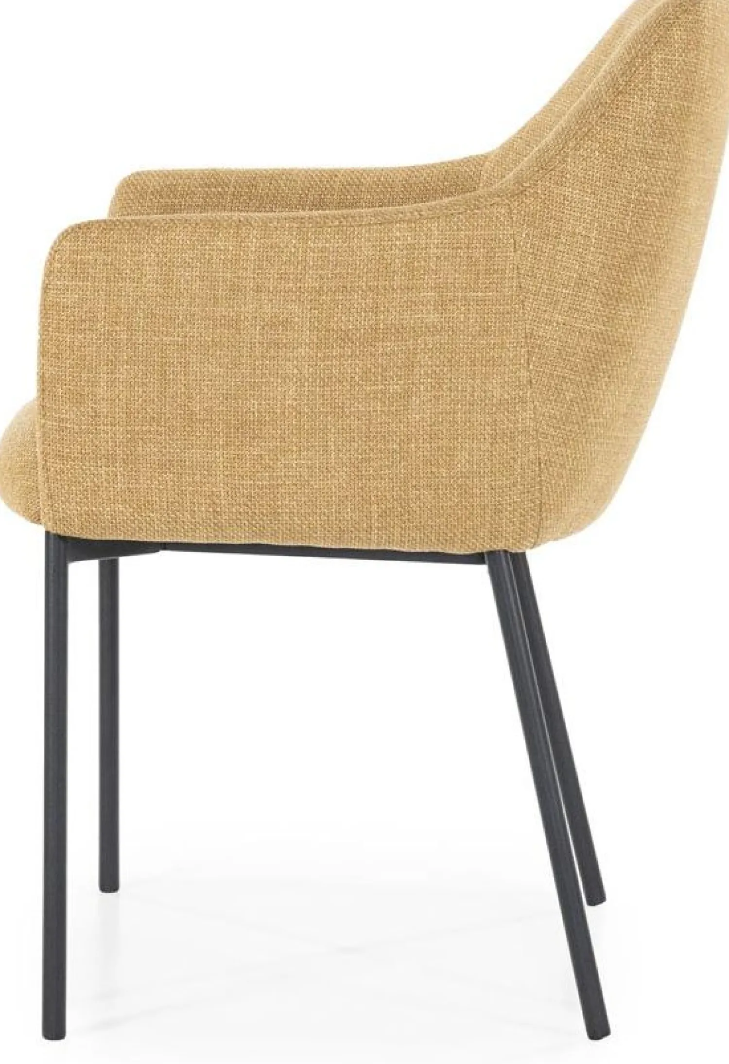 Eetkamerstoelen Met Armleuning-Eleonora Paul Armstoel Mosterd