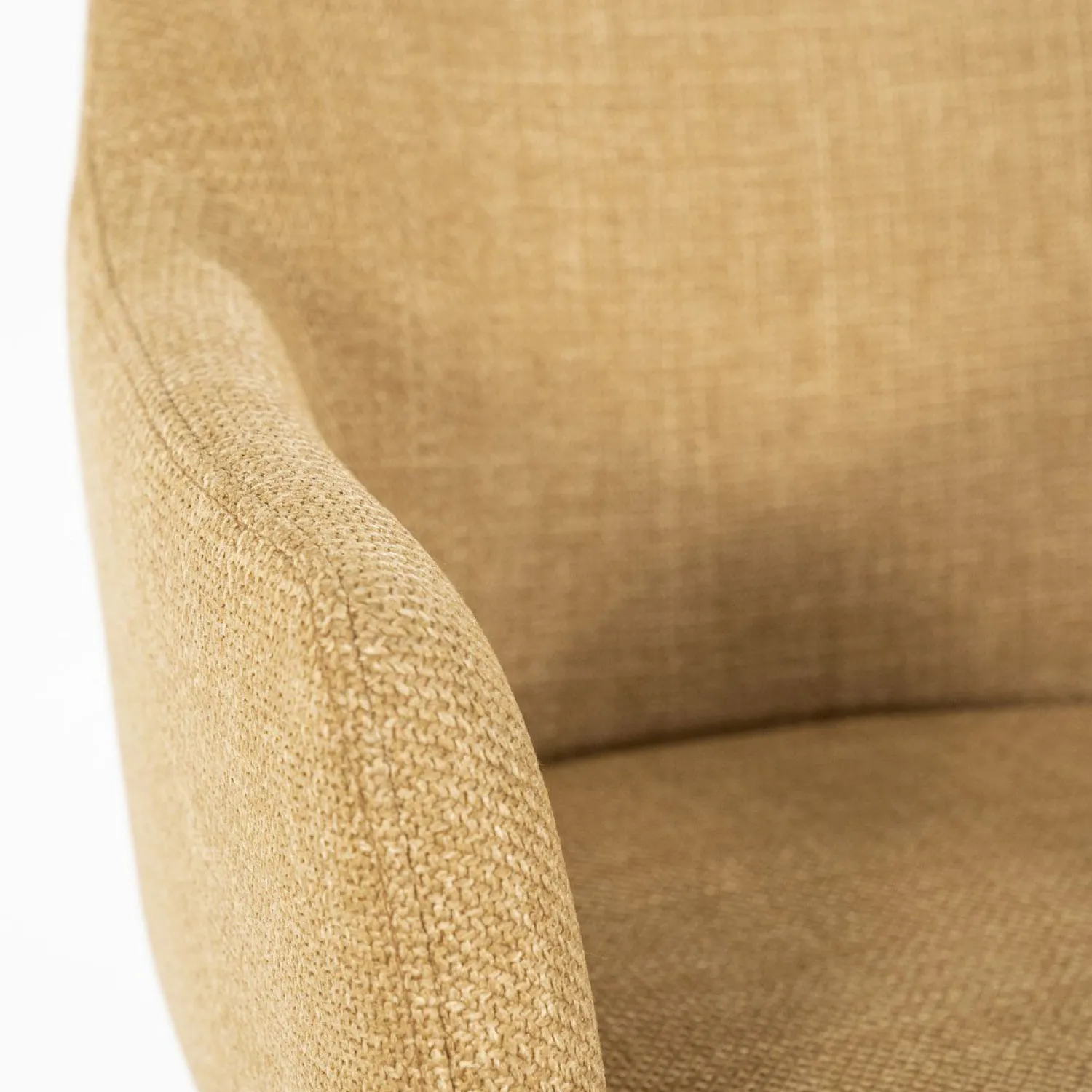 Eetkamerstoelen Met Armleuning-Eleonora Paul Armstoel Mosterd