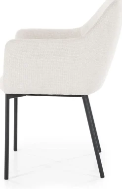 Eetkamerstoelen Met Armleuning-Eleonora Paul Armstoel Beige