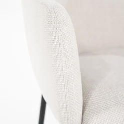 Eetkamerstoelen Met Armleuning-Eleonora Paul Armstoel Beige