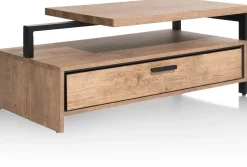 Houten Salontafels-Henders en Hazel Pavarotti Salontafel Naturel