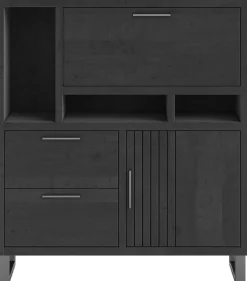Opbergkasten|Opbergkasten-Henders en Hazel Pavie Highboard Castle Black