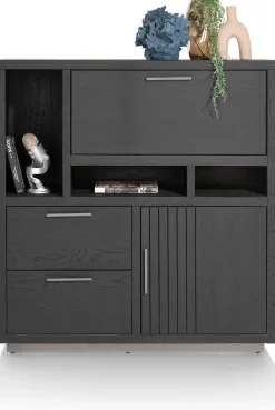 Opbergkasten|Opbergkasten-Henders en Hazel Pavie Highboard Castle Black