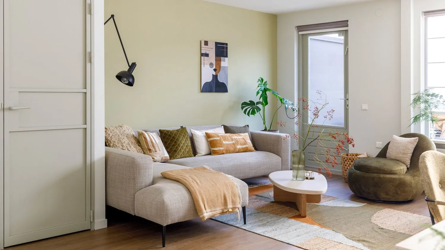 Vloerkleden|Rechthoekige Vloerkleden-Dutchbone Pavilion Vloerkleed Bruin