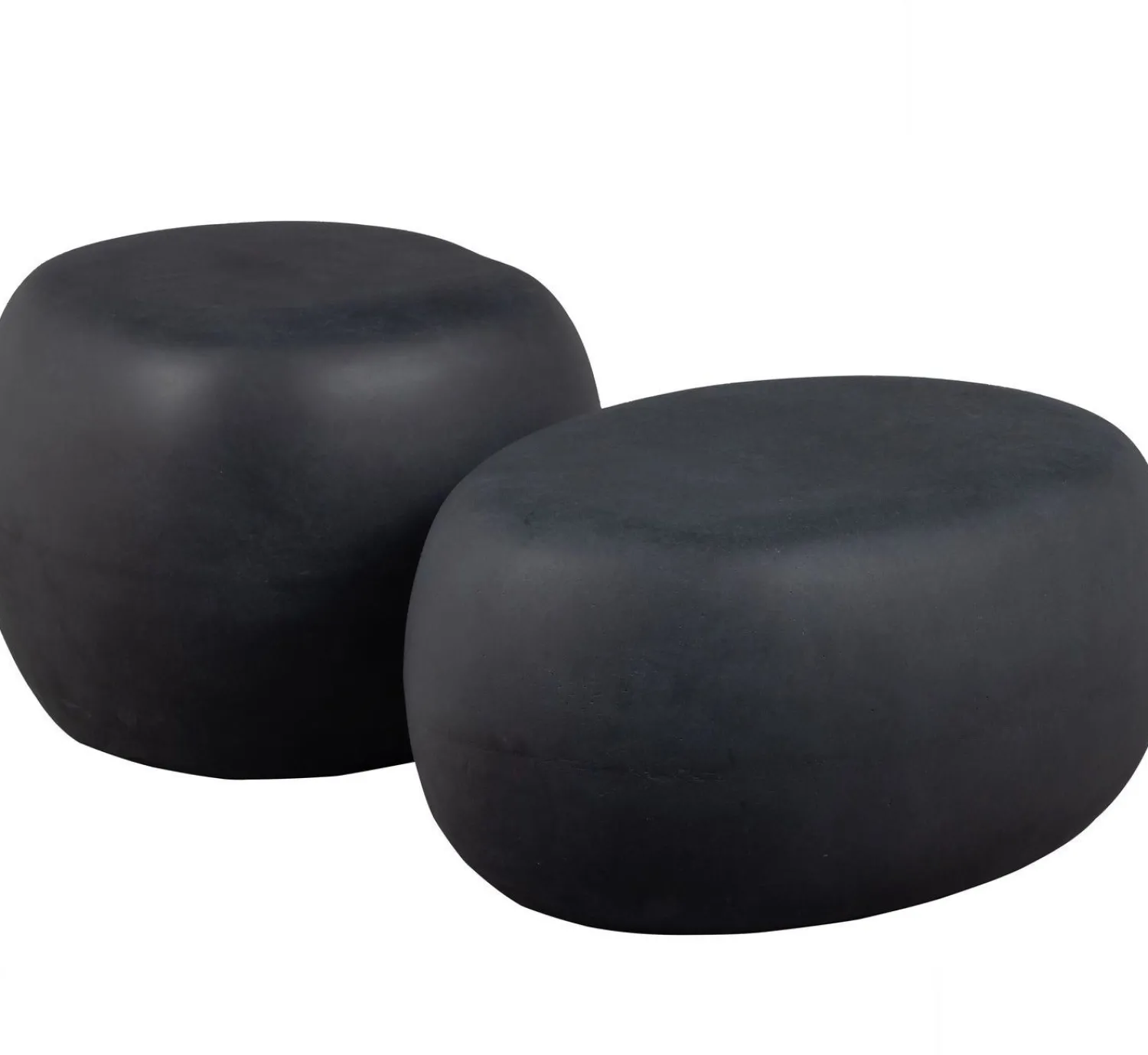 Ronde Bijzettafels-vtwonen Pebble Bijzettafel Anthracite