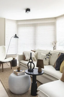 Ronde Bijzettafels-vtwonen Pebble Bijzettafel White