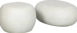 Ronde Bijzettafels-vtwonen Pebble Bijzettafel White