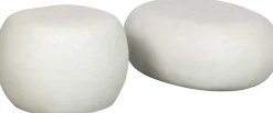 Ronde Bijzettafels-vtwonen Pebble Bijzettafel White