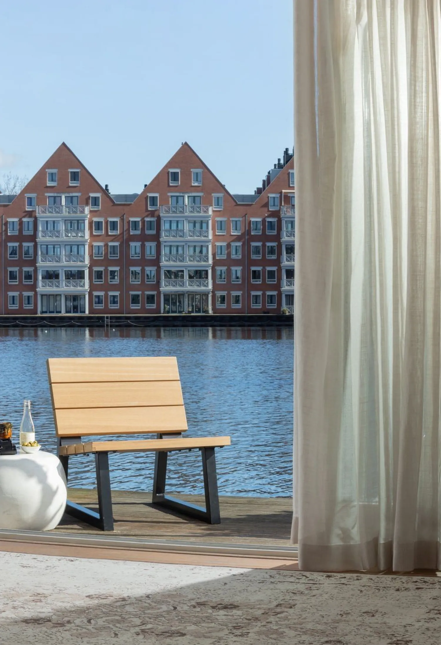 Ronde Bijzettafels-vtwonen Pebble Bijzettafel White
