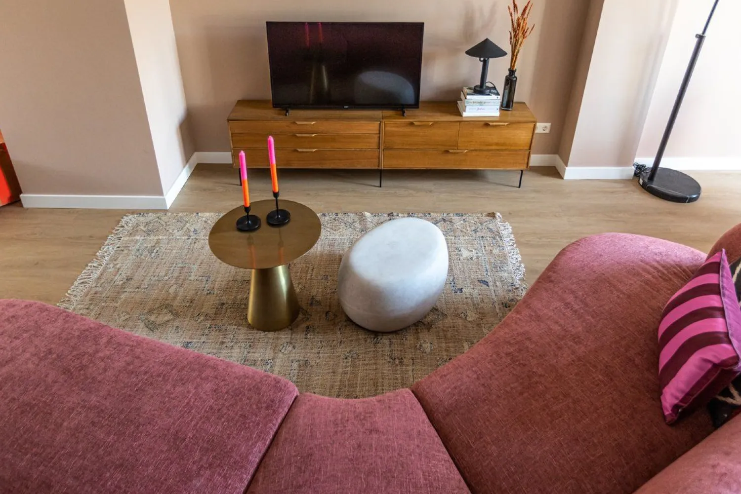 Ronde Bijzettafels-vtwonen Pebble Bijzettafel White