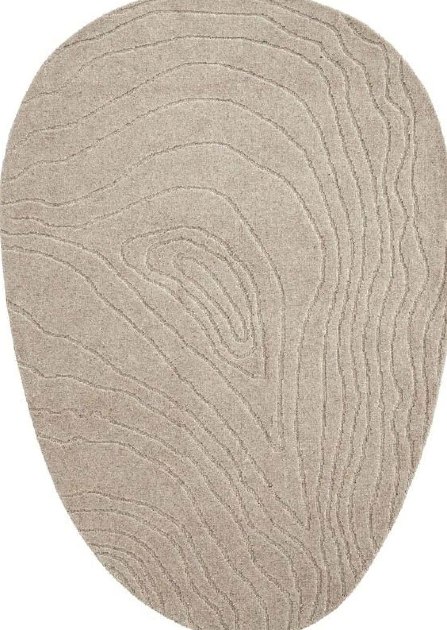 Vloerkleden|Organische Vloerkleden-By Boo Pebble Vloerkleed Beige