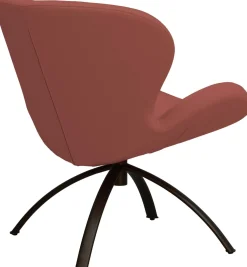 Draaifauteuils-Bree's New World Peggy Fauteuil Bruin, Rood