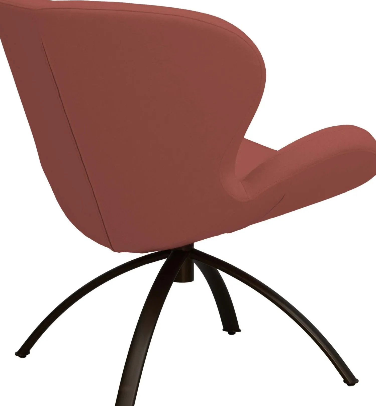 Draaifauteuils-Bree's New World Peggy Fauteuil Bruin, Rood