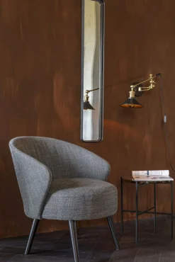 Industriële Wandlampen|Wandlampen-Dutchbone Penelope Wandlamp Black