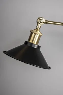 Industriële Wandlampen|Wandlampen-Dutchbone Penelope Wandlamp Black