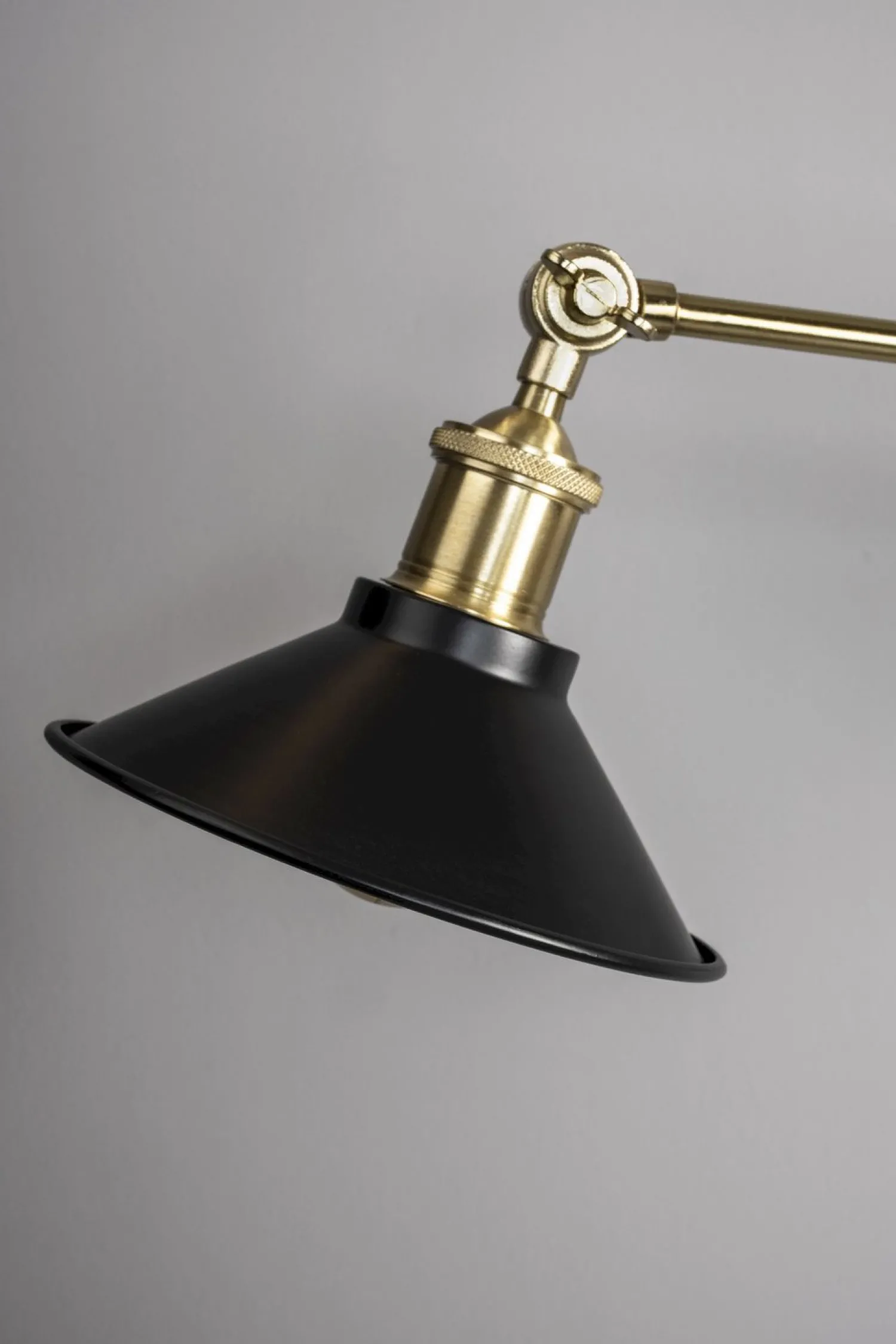 Industriële Wandlampen|Wandlampen-Dutchbone Penelope Wandlamp Black