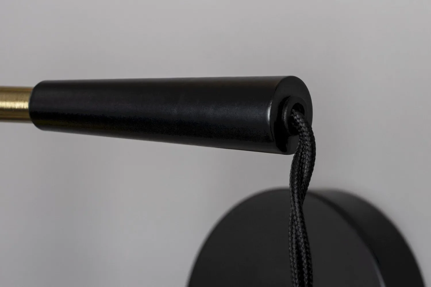 Industriële Wandlampen|Wandlampen-Dutchbone Penelope Wandlamp Black
