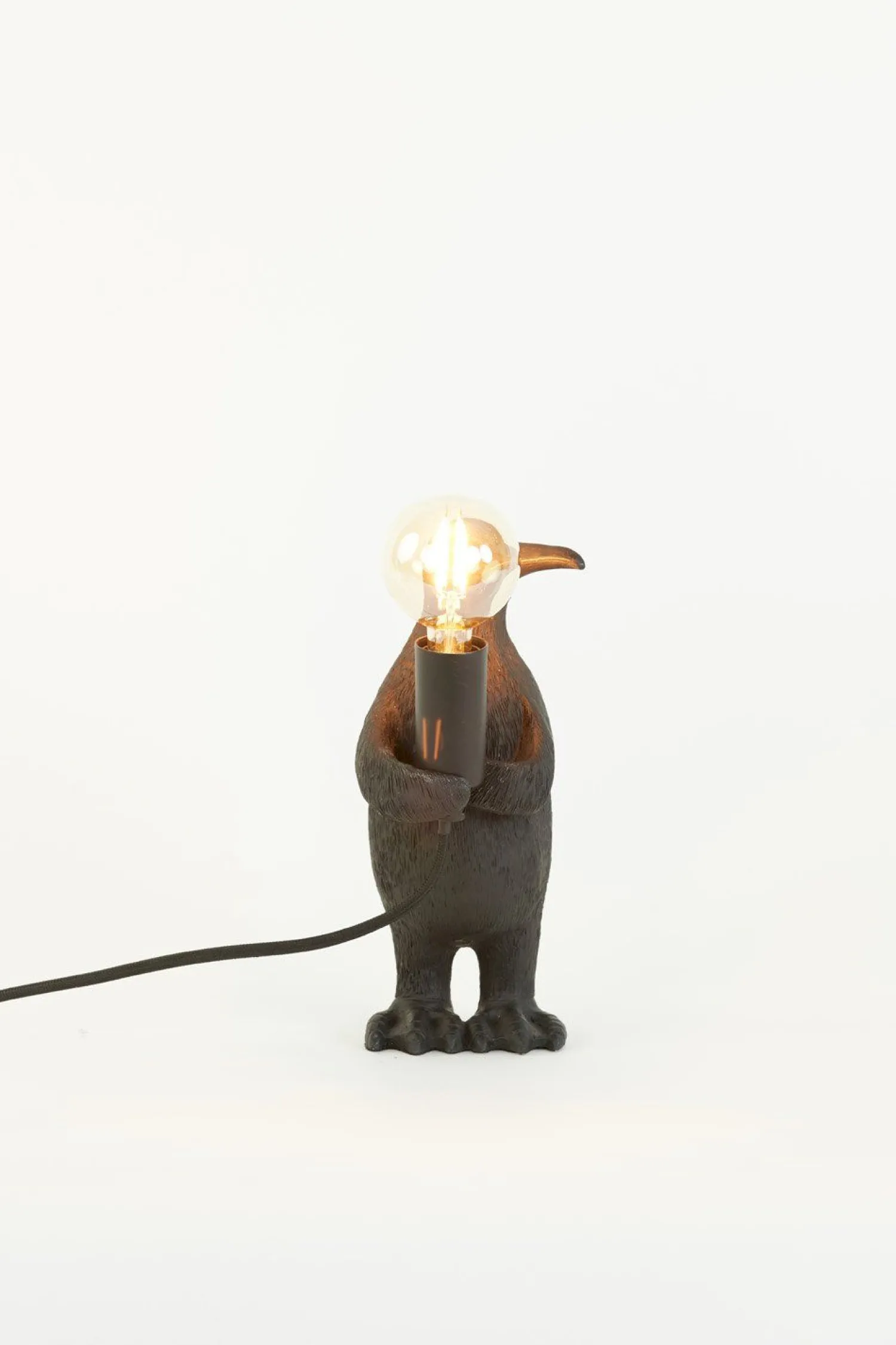 Tafellampen|Tafellampen-Trendhopper Penguin Tafellamp Mat Zwart