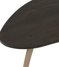 Houten Salontafels|Organische Salontafels-Eijerkamp Collectie Pepp L Salontafel Smoke Mat Lak