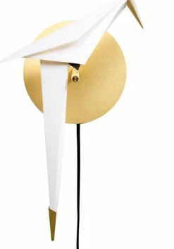 Wandlampen|Wandlampen-Moooi Perch Wandlamp Wit, goud