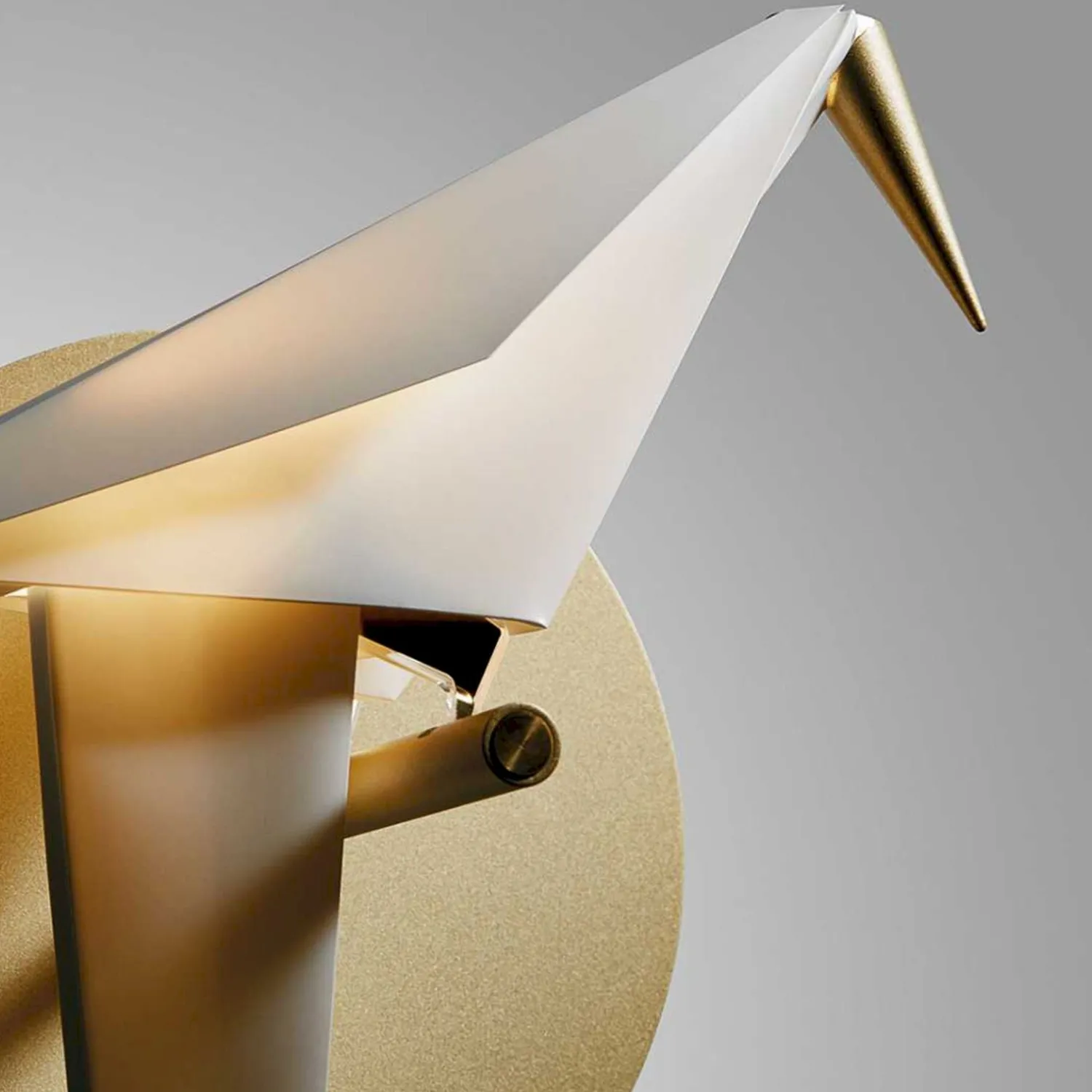 Wandlampen|Wandlampen-Moooi Perch Wandlamp Wit, goud