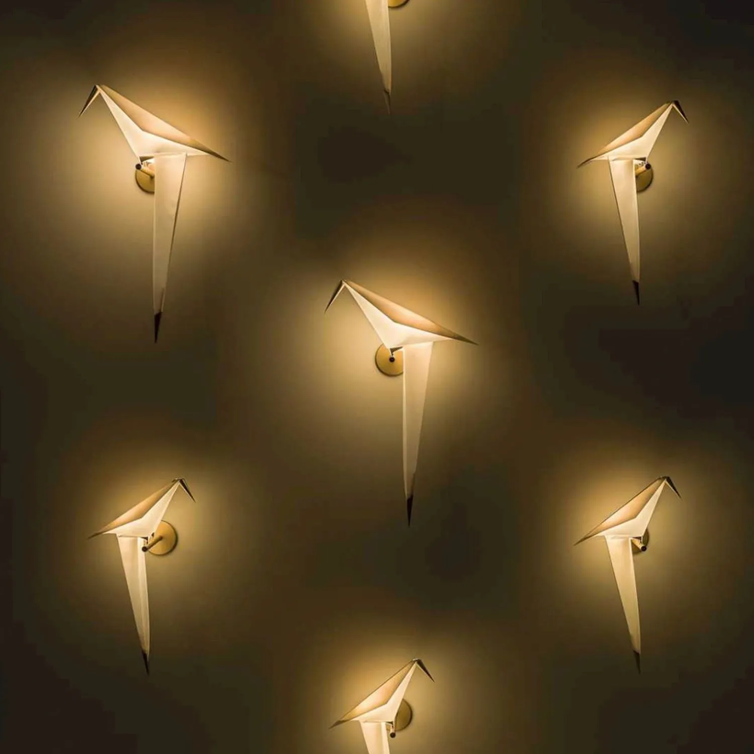 Wandlampen|Wandlampen-Moooi Perch Wandlamp Wit, goud