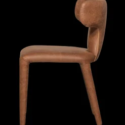 Eetkamerstoelen Zonder Armleuning-WOOOD Permit Eetkamerstoel Cognac